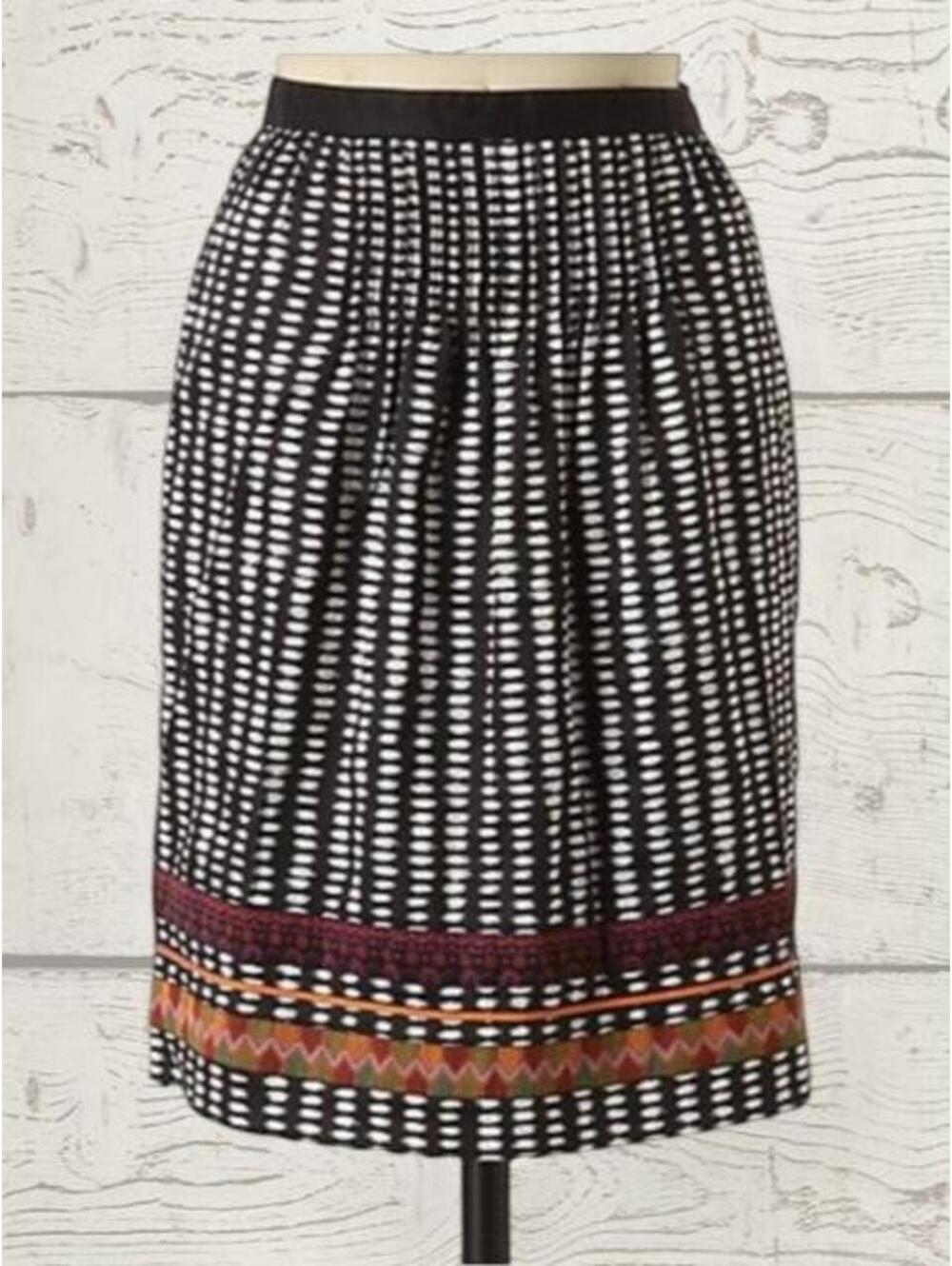 Vintage Anthropologie ✨Edmé & Esyllte ✨ ‘Beribboned Rings’ skirt - Picture 2 of 7